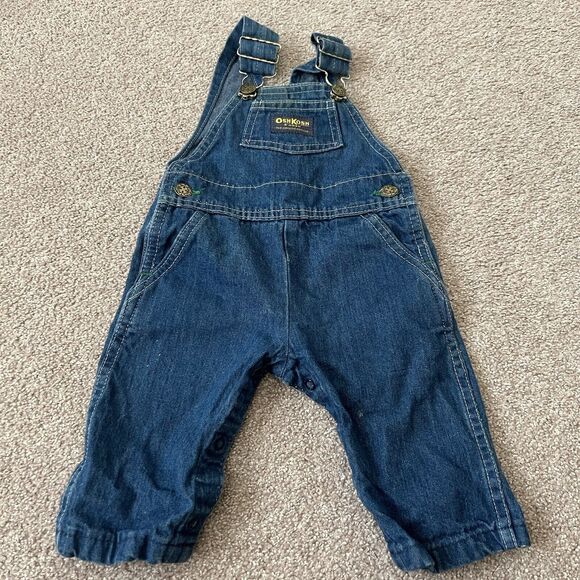 Vintage 80s 90s OshKosh Vestbak Overalls Baby 9 Months